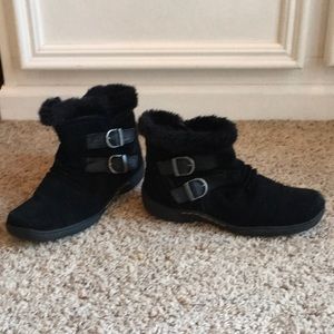 Bass Elodie Low Faux Fur Booties